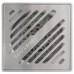 Трап для душа (сухой затвор, магнитный клапан, нержавеющая сталь, покрытие матовое, 100x100 мм)
