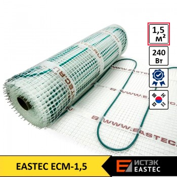 Тёплый пол на сетке EASTEC ECM 1,5 м²
