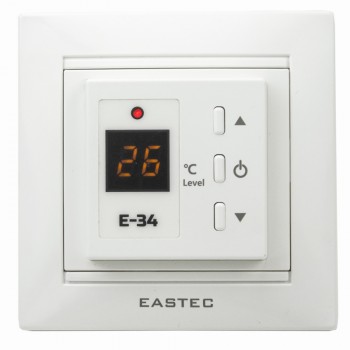 Терморегулятор EASTEC E-34 (белый), встраиваемый